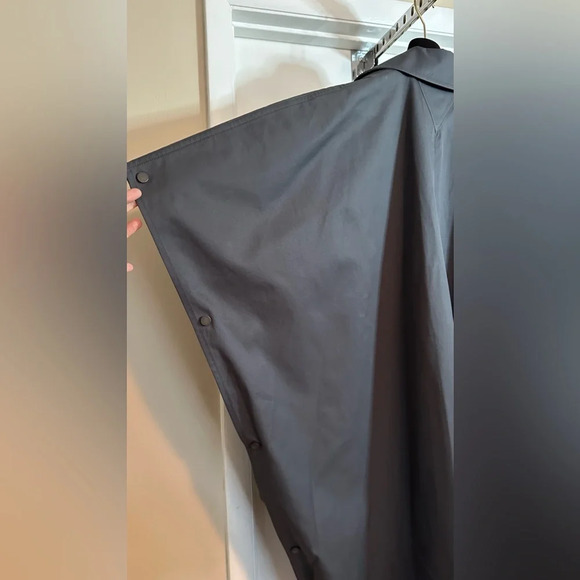 NWT Bottega Veneta Gabardine Wrap Sleeve Coat in Iron Size Small - Picture 10 of 16